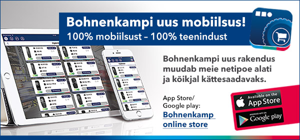 Bohnenkamp OÜ e-poe rakendus nutitelefonidele ja tahvelarvutitele!