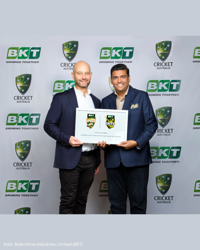 BKT sai Austraalia ja India seeria peasponsoriks